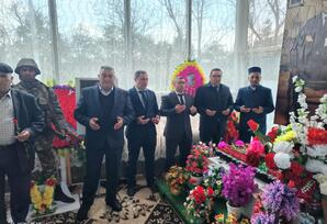 Şəhid Vüqar Rüstəmovun xatirəsi ehtiramla anıldı - FOTOLAR