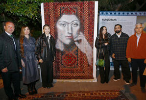 Leyla Əliyeva və Arzu Əliyeva Beynəlxalq Xalça Festivalını ziyarət ediblər - FOTOLAR