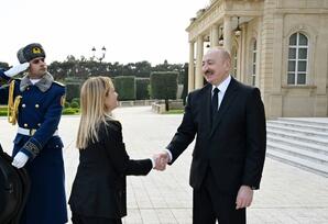 Prezident İlham Əliyevin İtaliya Baş naziri Ciorcia Meloni ilə görüşü keçirilib