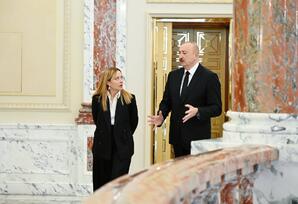 Prezident İlham Əliyevin İtaliya Baş naziri Ciorcia Meloni ilə görüşü keçirilib