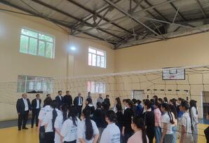 Beyləqanda məktəbli qızlar arasında voleybol üzrə rayon turniri keçirildi