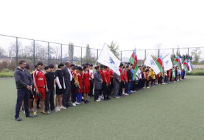 Tovuz rayonunda 13-14 yaşlı yeniyetmə oğlanlar arasında minifutbol üzrə rayon turniri keçirilib - FOTO