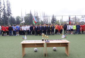 Tovuz rayonunda 13-14 yaşlı yeniyetmə oğlanlar arasında minifutbol üzrə rayon turniri keçirilib - FOTO
