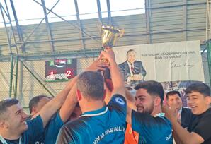 Masallıda  komandalar arasında keçirilən minifutbol turnirinə yekun vurulub - FOTOLAR