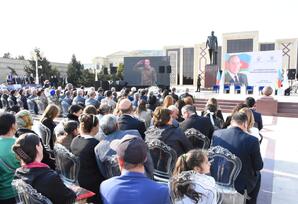 Qaradağ rayonunda Heydər Əliyevin anadan olmasının 103-cü ildönümü qeyd edilib