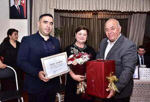 Ağstafada partiya fəalının 65 illik yubileyi münasibətilə tədbir təşkil olunub