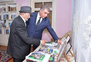 Partiya veteranı ilə görüş keçirilib - FOTOLAR