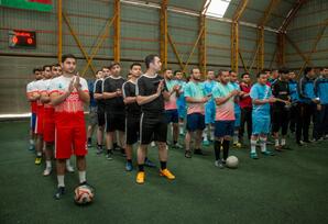 Şəmkirdə Milli Qurtuluş Gününə həsr olunmuş mini-futbol turnirinin açılış mərasimi keçirilib - FOTOLAR