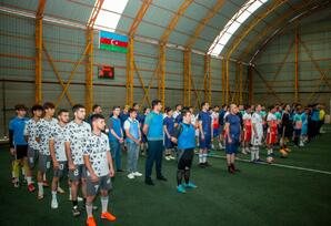 Şəmkirdə Milli Qurtuluş Gününə həsr olunmuş mini-futbol turnirinin açılış mərasimi keçirilib - FOTOLAR