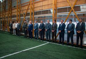 Şəmkirdə Milli Qurtuluş Gününə həsr olunmuş mini-futbol turnirinin açılış mərasimi keçirilib - FOTOLAR
