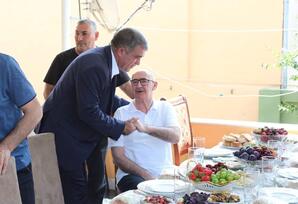 Partiya veteranı ilə görüş keçirilib