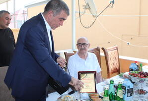 Partiya veteranı ilə görüş keçirilib
