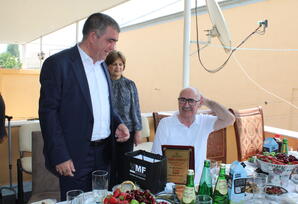 Partiya veteranı ilə görüş keçirilib