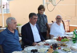 Partiya veteranı ilə görüş keçirilib