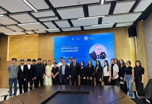 “Heydər Əliyev mühazirələri” layihəsinin növbəti qonağı Tahir Rzayev olub - FOTO