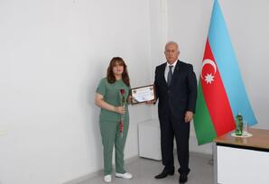 Kürdəmir rayon ərazi partiya təşkilatında səhiyyə işçiləri ilə görüş keçirilib