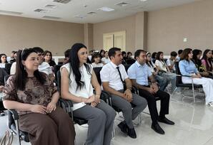 Göyçayda partiya veteranları ilə gənclərin görüşü keçirlib - FOTOLAR
