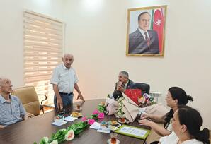 “Veteranlarımız” layihəsi çərçivəsində yubilyar partiya veteranları ilə görüş keçirilib - FOTO