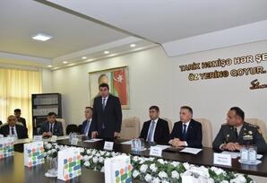 Yasamal rayonunda 26 İyun- Azərbaycan Respublikasının Silahlı Qüvvələri Günü münasibətilə görüş keçirilib