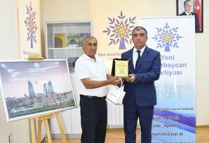Ağstafada partiya veteranları ilə görüş keçirilib - FOTO