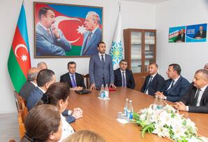 YAP Şəmkir rayon təşkilatının yeni sədri ictimaiyyətə təqdim olunub - FOTO