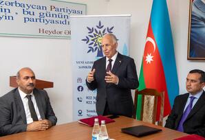 YAP Şəmkir rayon təşkilatının yeni sədri ictimaiyyətə təqdim olunub - FOTO