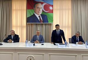 YAP Qusar rayon təşkilatının yeni təyin olunmuş sədri ictimaiyyətə təqdim edilib - FOTOLAR