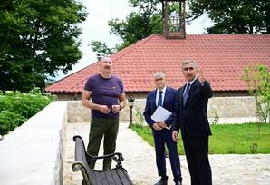 İlham Əliyev Şuşada "Yasəmən" hotelinin yeni korpusları ilə tanış olub - FOTOLAR 