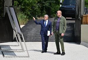 İlham Əliyev Şuşanın Kiçik Qaladərəsi kəndində görülən işlərlə tanış olub və kəndə qayıdan sakinlərlə görüşüb - FOTOLAR 