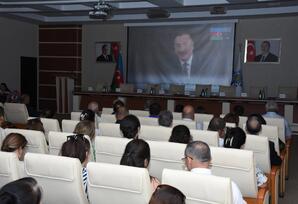 “Ulu Öndər Heydər Əliyev yolu: müstəqilliyin, Zəfərin və Böyük Qayıdışın təməli” - FOTOLAR