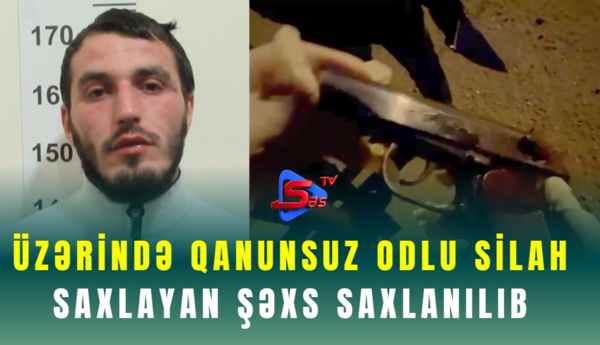 Qubada üzərində qanunsuz odlu silah saxlayan şəxs saxlanılıb
