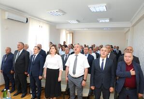 YAP Oğuz rayon təşkilatının yaradılmasının 33-cü ildönümü ilə əlaqədar tədbir keçirilib