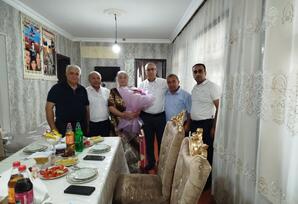Oğuz rayonunda partiya veteranı Mədinə Şəfiyevanın 75  illik yubileyi qeyd olunub
