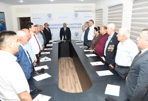 Qaradağ rayonunda müharibə və faciələrlə bağlı fəaliyyət göstərən QHT rəhbərləri ilə görüş keçirilib
