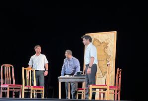 “Sürgün sevgi” tamaşası hazırlanır - FOTOLAR