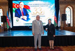 YAP Xəzər rayon təşkilatının 33-cü ildönümü qeyd olunub - FOTOLAR