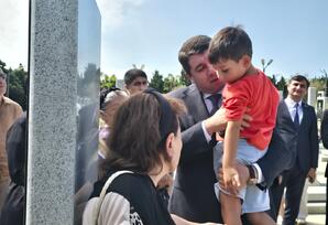 Xüsusi Təyinatlı Qüvvələrin kapitanı, şəhid Nurlan Mustafayevin mövludu münasibətilə  məzarı ziyarət olunub - FOTO