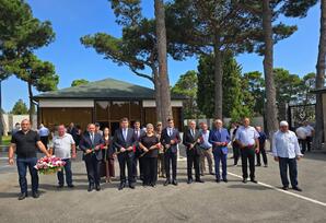 Xüsusi Təyinatlı Qüvvələrin kapitanı, şəhid Nurlan Mustafayevin mövludu münasibətilə  məzarı ziyarət olunub - FOTO