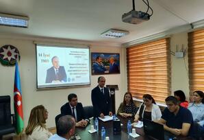 "Müstəqilliyə aparan yol: Heydər Əliyev irsi" adlı tədbir keçirilib - FOTO