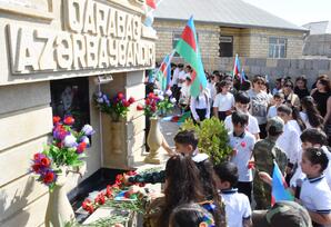 Qaradağ rayonunun Puta qəsəbəsində Şəhid Aslan Əliyevin xatirəsi anılıb