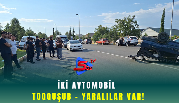 İki avtomobil toqquşub - YARALILAR VAR!