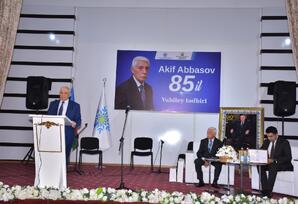 Ağstafada partiya veteranı Akif Abbasovun anadan olmasının 85 illik yubileyi qeyd olunub - FOTOLAR