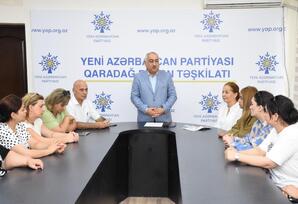 YAP Qaradağ rayon təşkilatında partiyaya yeni qəbul olunan üzvlərlə görüş keçirilib - ŞƏRH