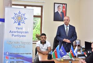 YAP Ağstafa rayon təşkilatının Ərazi Partiya Təşkilatında seçki yığıncağı keçirilib - FOTOLAR