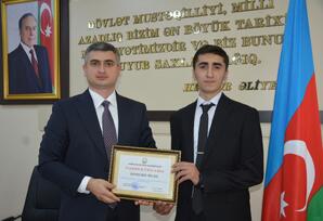 Qəbul imtahanlarında yüksək nəticə göstərmiş lerikli gənclərlə görüş - FOTO