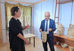 Masallıda icra başçısı həsirçilik sənətinin yaşadılmasının vacibliyini vurğulayıb - FOTO