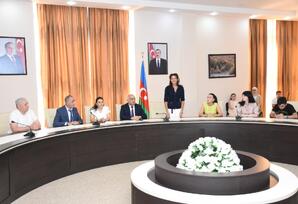 Qaradağ rayonunda şəhid və qazi övladlarına hədiyyələr təqdim olunub - FOTOLAR