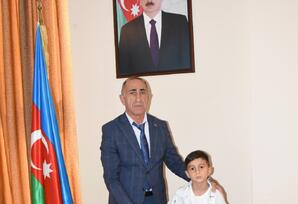 Qaradağ rayonunda şəhid və qazi övladlarına hədiyyələr təqdim olunub - FOTOLAR