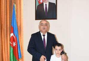 Qaradağ rayonunda şəhid və qazi ailələrinin övladlarına yeni dərs ili ilə əlaqədar hədiyyələr təqdim olunub - FOTOLAR