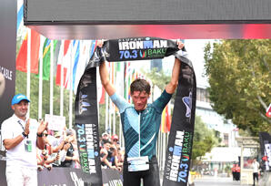 Bakıda keçirilən “IRONMAN 70.3” triatlon yarışında finişə ilk çatan idmançı bəlli olub